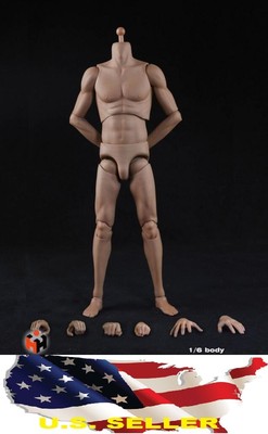 HAOYU 1/6 Super Sport Muscular Male Narrow Shoulders TAN Body for Hot Toys  USA 