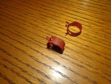 66-76 Mopar A B E Body Road Runner Dart Cuda Power Steering Return Red Clamps