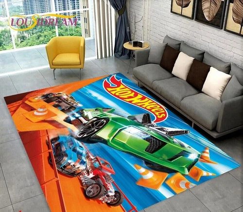 Alfombra 3D Hot Wheels Alfombra Salón Alfombrilla Alfombra Antideslizante DE - Imagen 10 de 14
