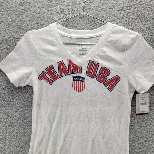 USA Women's V-neck Team USA Short Sleeve Tee Size M - Picture 3 of 10