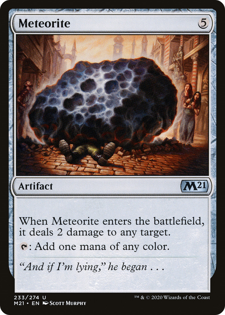 METEORITE x4 mtg NM-M M21 Magic Core Set 2021 4 Unc