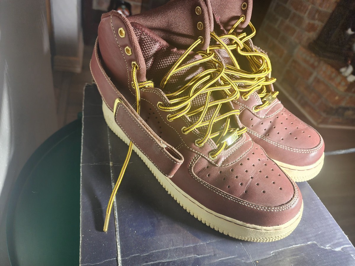 Size 10 - Nike Air Force 1 07 LV8 WB High Brown for sale