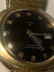 VINTAGE TIMEX UFO WRISTWATCH 21 JEWEL TIMEX 21 BLACK DIAL SWEEP SECOND HAND