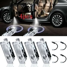 4PCS Car LED Cool Laser Courtesy Puddle Lights Ambient Light For BMW 2004-2018