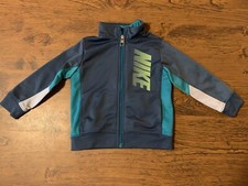 NIKE Blue Gray Full Zip Jacket Youth Toddler Size 18 M 18 Months 18 Mos. GUC