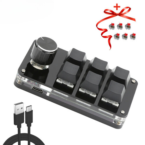 Mechanical Hotswap Macropad Custom Keyboard USB Bluetooth RGB Gaming - 第 1/32 張圖片