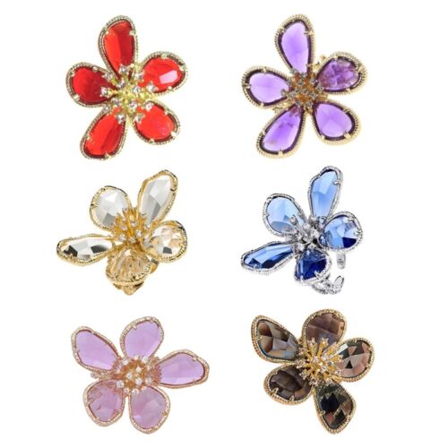 Summer Simple and All-Match Exaggerated Big Rhinestones Color Flower - Afbeelding 1 van 14