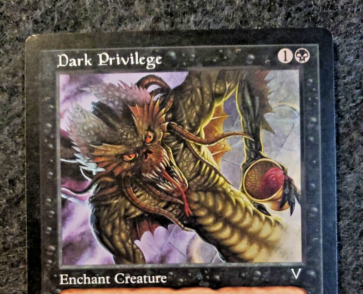 MTG Visions --- DARK PRIVILEGE --- Common! NM! Magic the Gathering