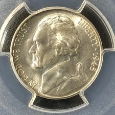 1945-S 5C Jefferson Nickel PCGS MS66+        35722165