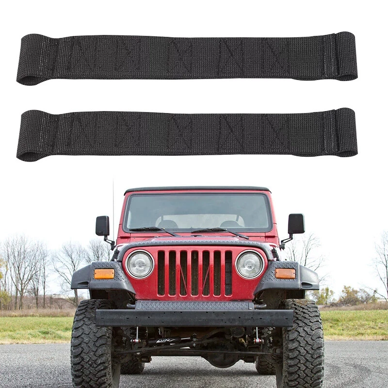 2 correas de control limitadoras de puerta ajustables aptas para Jeep Wrangler CJ YJ TJ JK Foto 4 de 4