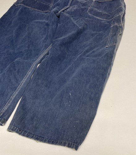 Vintage 40s-50s Hercules Sears Roebuck Denim Bib Jeans Overalls Union Made USA - Picture 17 of 21