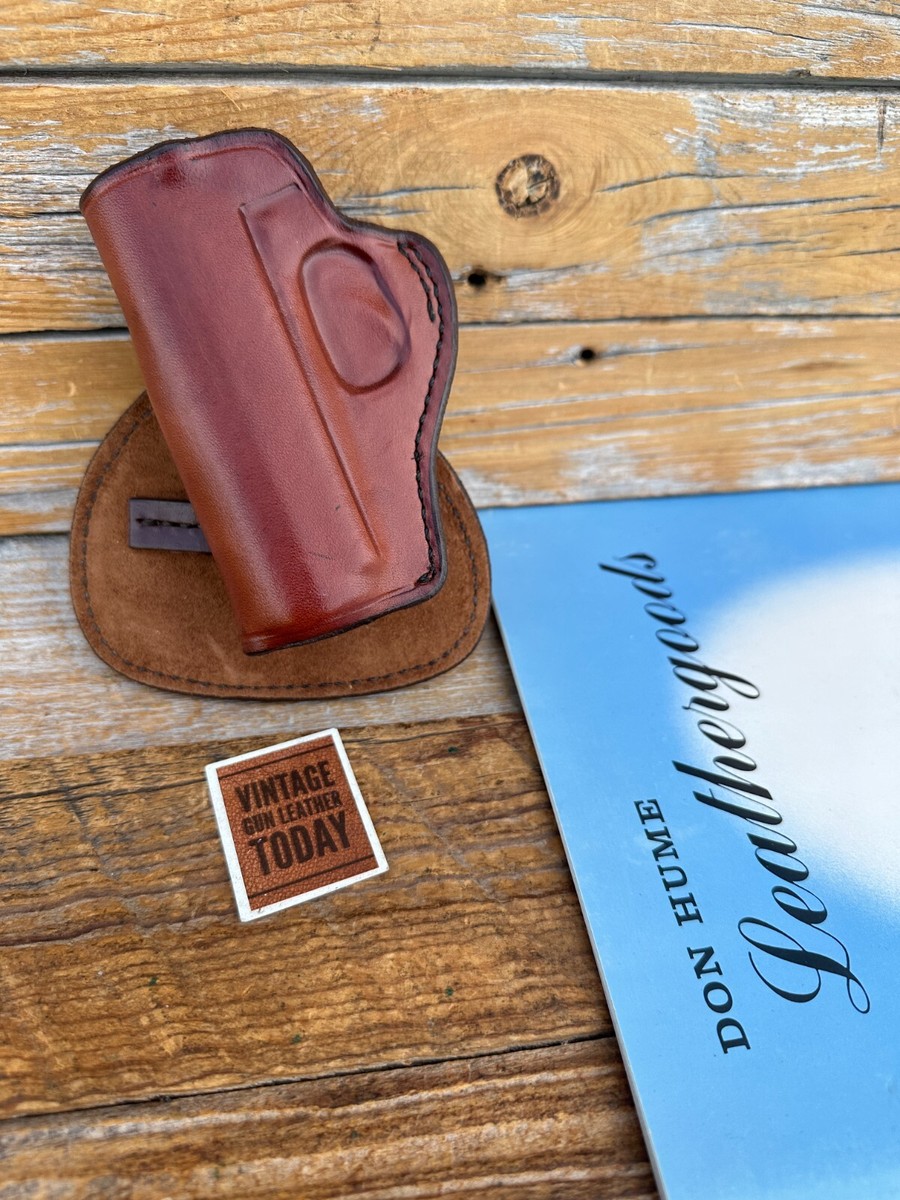 Vintage Don Hume H720 Brown Leather Paddle Holster For Walther PPK
