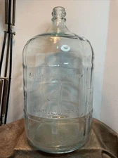 vintage 5 Gal  blue tint Crisa Glass Water/Beer/Wine Jug Williamsburg￼, Pottery￼