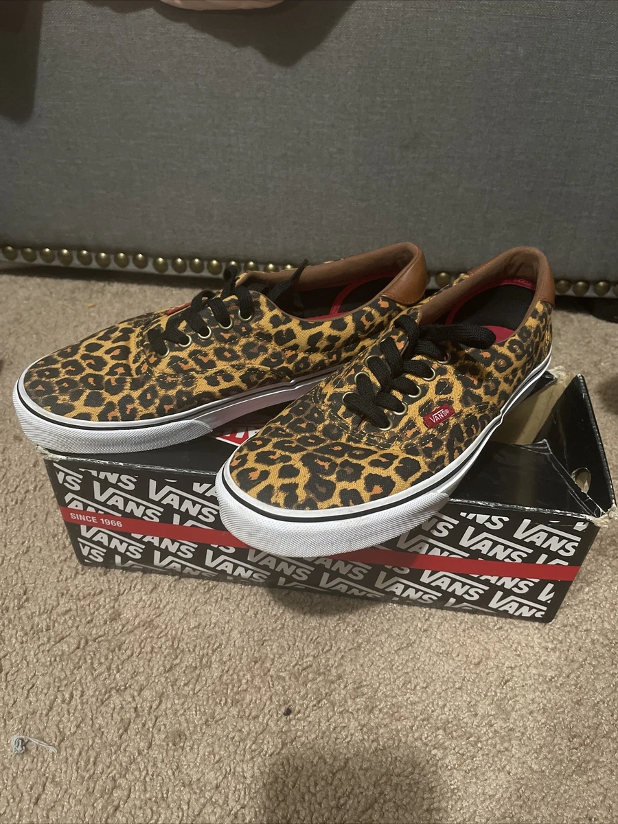 Vans Era 59 Leopard Print Canvas Lace Up Sneakers Shoes