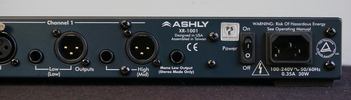 その他 ASHLY XR-1001 Crossover Ashly XR1001 2-way Stereo 3-way Mono Analog Crossover for