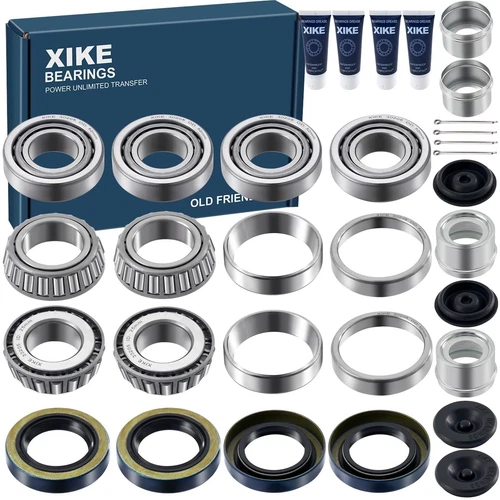 XiKe 4 Set Fits 25mm Axles Trailer Wheel Hub Kit, 30205 Bearings, 473551TB Se...
