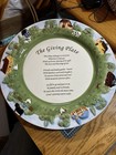 "The Giving Plate" 13” Multi Colored Ceramic Raised 3D Country Theme Poem USED