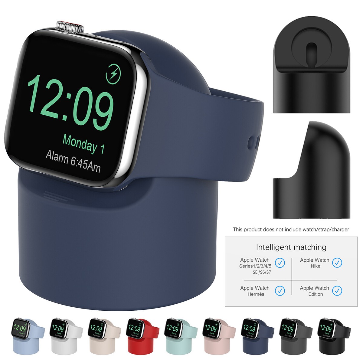 iWatch Stand Silicone Charging Dock Holder for Apple Watch Series 