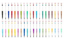 40 Pcs Beadable Pens, Plastic Pens, For Chunky Bubblegum Beads, Pen Blank