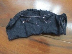 Webkinz Denim & Rhinestone Jeans Pink Stitching by Ganz NO CODE