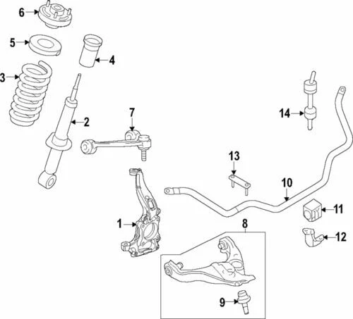 OEM NEW GENUINE 2018-2020 Ford Expedition Shock Absorber Assembly JL1Z-18124-F