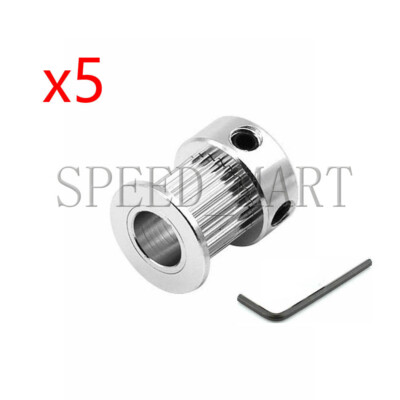 5 pcs GT2 Timing Belt Pulleys 16T 6.35mm Bore 11mm Width for RepRap 3D Printer