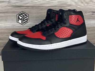 Men's Air Jordan Access Retro Mid Black Red Bred | Size 11.5 | AR3762 006
