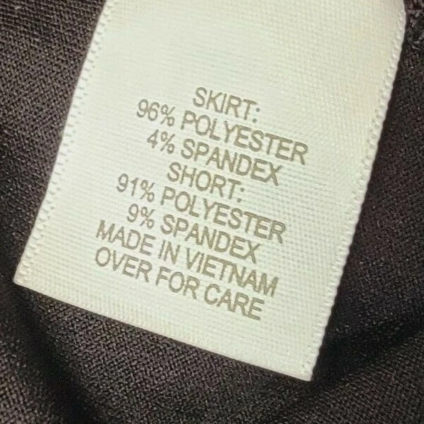 Exertek Womens Shorts Skorts Skirt Size 3X Blue White Black NEW - Image 3 of 4