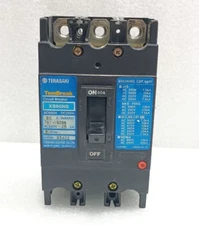 TERASAKI TEMBREAK XS60NS 60A 3 POLE 600V AC CIRCUIT BREAKER USED