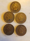 1900-1909  RUN OF 10 Philadelphia Mint INDIAN HEAD CENTS PENNIES GRADE: G TO F