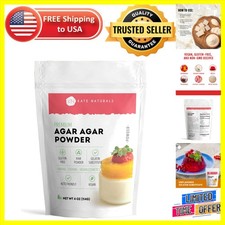 Natural Agar Agar Powder - 4oz Gluten-Free Gelatin Substitute for All Ages