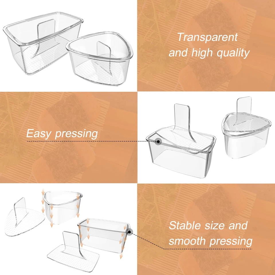 3PCS Clear Onigiri Rice Ball Mold Maker Kit, Musubi Press, Triangle Sushi Press - Image 2 of 4