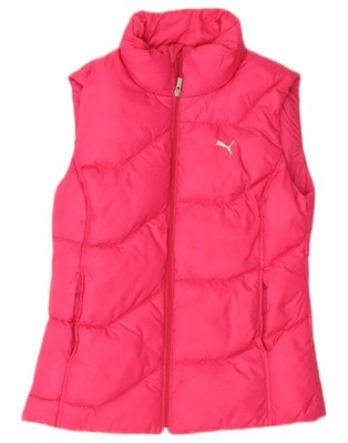 Puma Damen Padded Gilet UK 10 Small Pink Nylon BB13