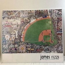 1990s James Rizzi Print Poster "Take Me Out to the Ballgame" rare
