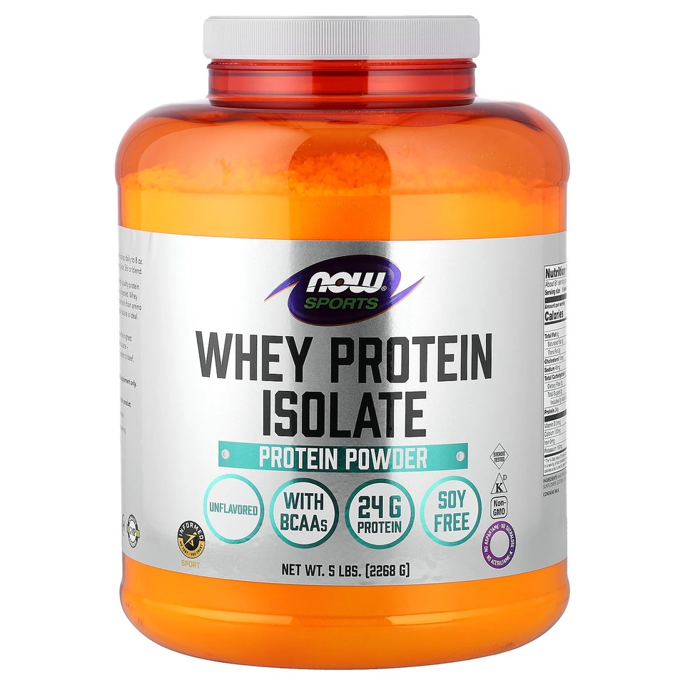 Sports, Whey Protein Isolate, Unflavored, 5 lbs (2,268 g)