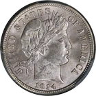 1914-P Barber Dime PCGS MS64 Superb Eye Appeal Strong Strike