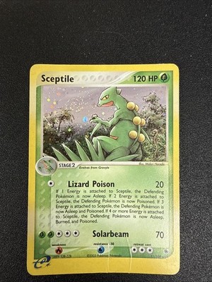 Pokémon Skeptile 11/109 EX Rubin & Saphir Holo SWIRL   HP