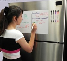 18'' x 12" Magnetic Whiteboard Dry Erase Sheet Set for Kitchen Refrigerator