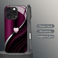 Heart Hard Case - Sparkling Heart Hard Case for iPhone 17 Pro Max