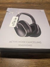 bmani H2 Active Noise Cancelling Bluetooth Over Ear Headphones Ultra-Soft Black