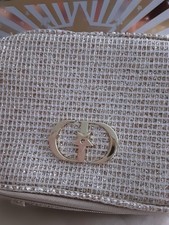GWP NIB Dior Beauty cosmetic case bag gold vanity