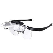 Adjustable Glasses Magnifying Glasses LED Headband Loupe Magnifier With Lamp