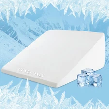 HOMBYS Cooling Bed Wedge Pillow Cover Q-Max 0.4 Cool Pillowcases Super Soft & Sk