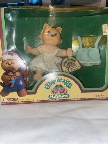 Cabbage Patch Kids Koosas Brown Cat Playmate, CPK, 1984