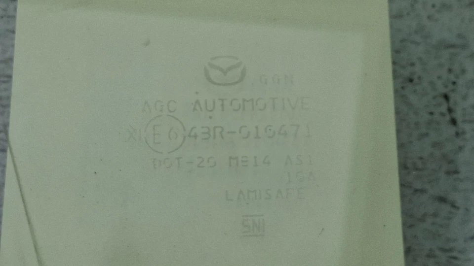 2014-2021 Mazda 6 Front Right Door Window Glass OEM - Image 3 of 4