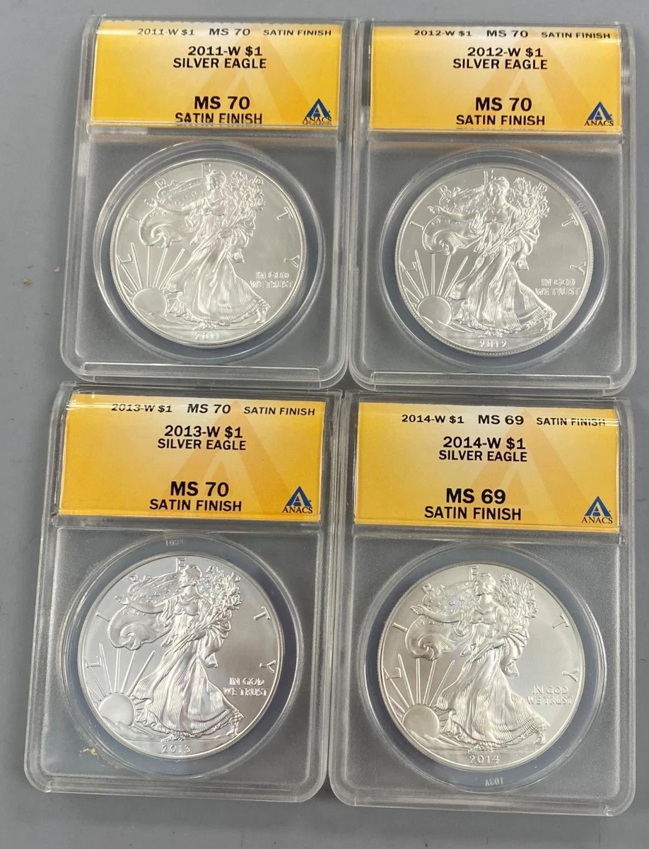 Satin American Eagle Silver Bullion Coins for sale | eBay
