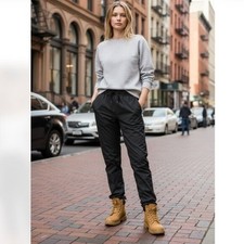 NWT Prana palisades ripstop e-waist pant in dark iron Small Organic Cotton XS