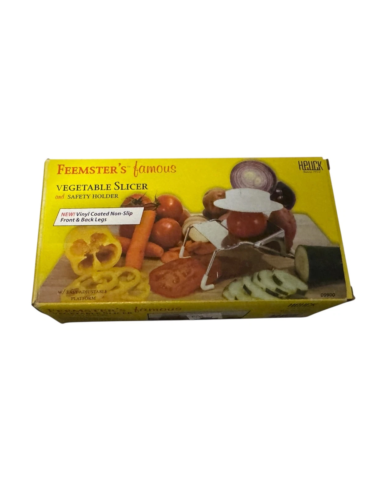 Feemster's Famous Vegetable Slicer Mandoline w/ Safety Holder Heuck 00900