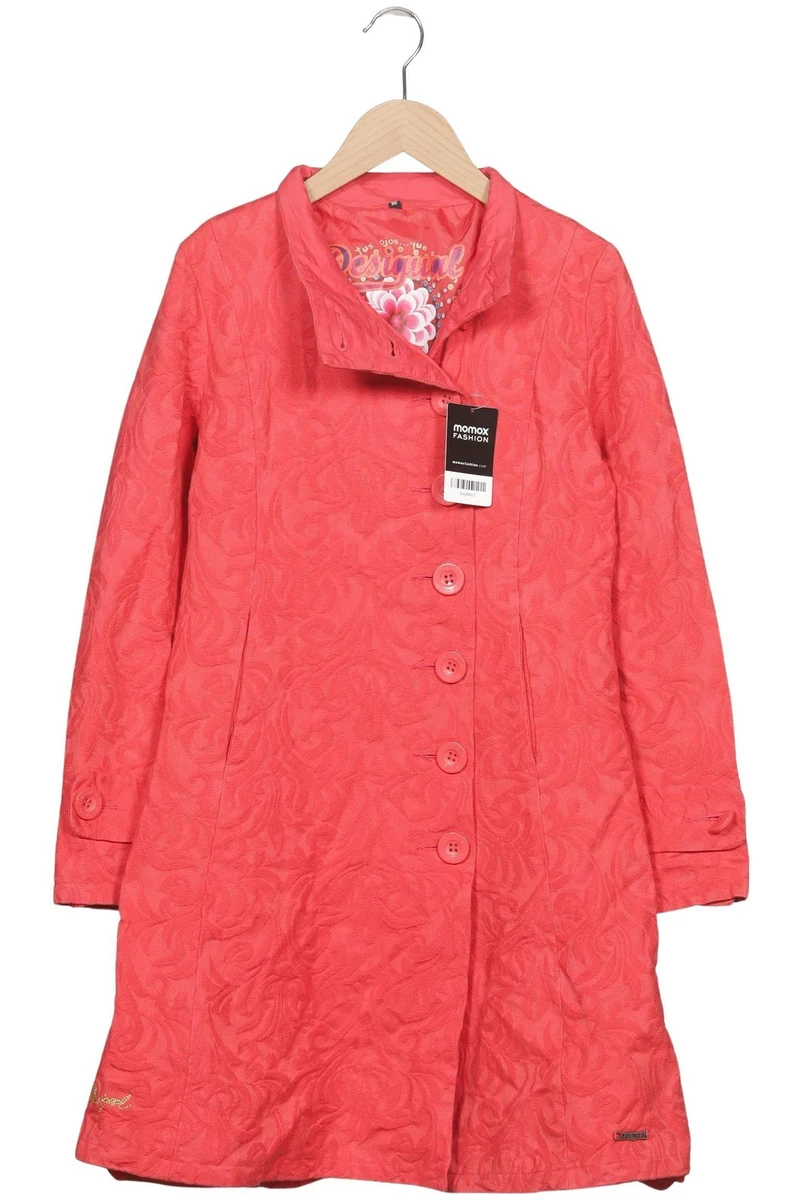 Desigual Mantel Damen Jacke Parka Gr. 38 Baumwolle Rot #bvy4tm3
