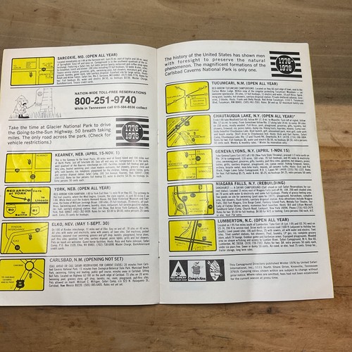 1976 United Safari International Campground Directory NATIONWIDE B27 - Picture 9 of 16